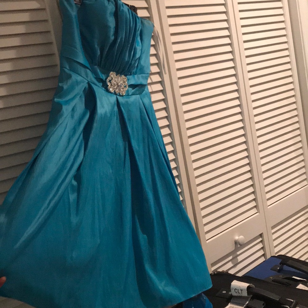 Short Cocktail blue dress